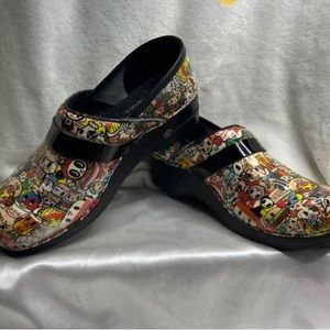 Women Sanita Poland Tokidoki slip-on Danish clogs sz 39(8.5)